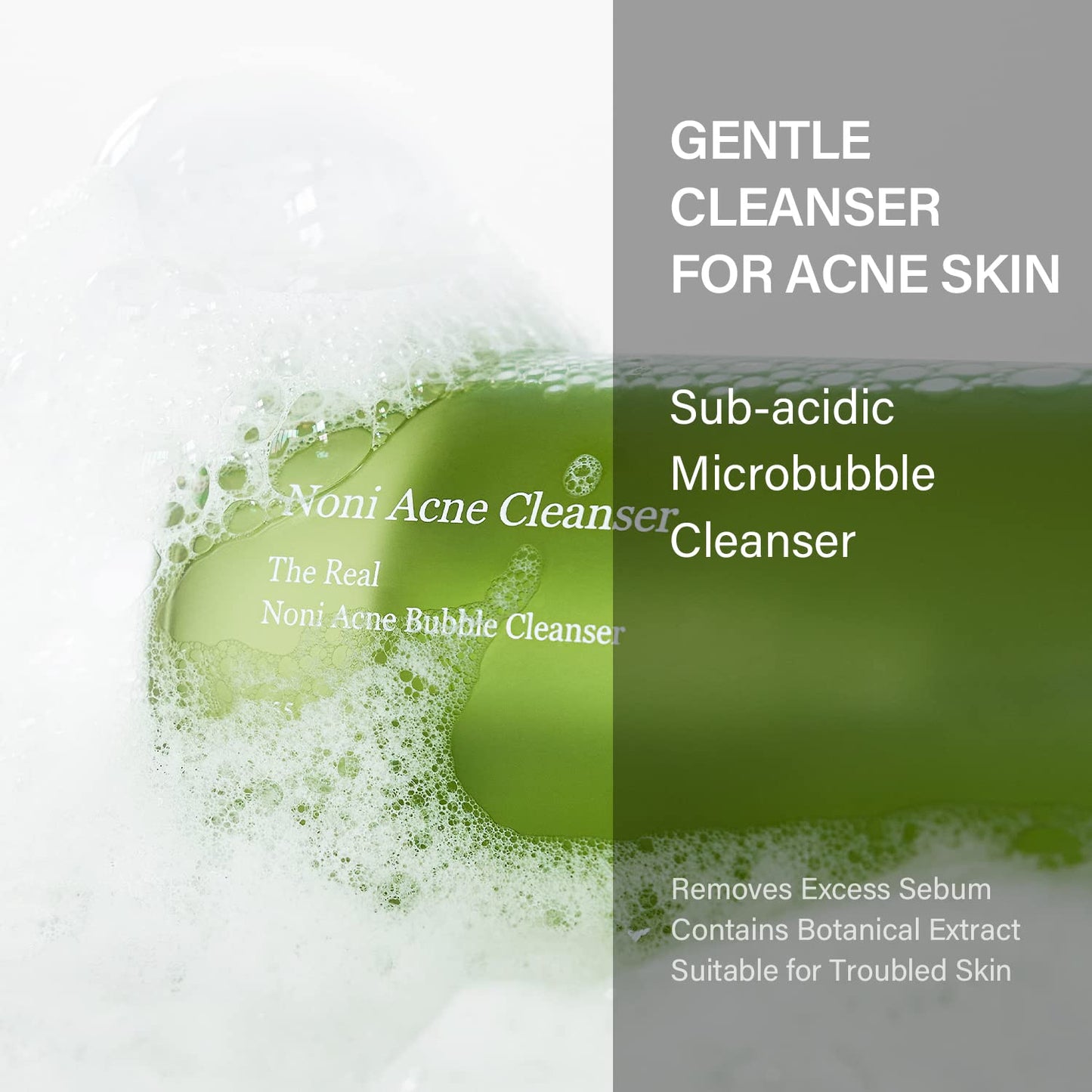 celimax Noni Bubble Cleanser | Mild Formula Face Wash for Sensitive to Oily Dry Combination Skin Calming, Soothing, Exfoliating, 155ml