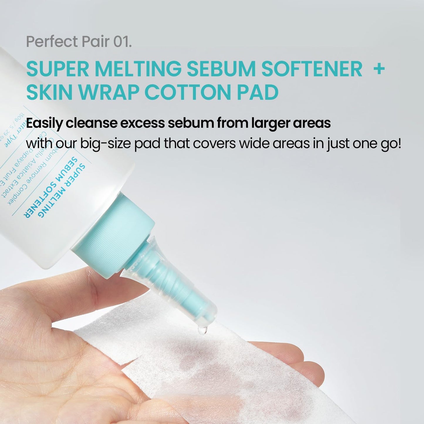 ILSO Super Melting Sebum Softener, 5.29 fl oz, with 40 Skin Wrap Cotton Pads included, Pore Cleansing Solution, Blackhead Softener, Melts Away Blackheads & Sebum, Korean Skincare