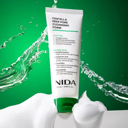 NIDA Centella Deep Pore Cleansing Foam 120ml