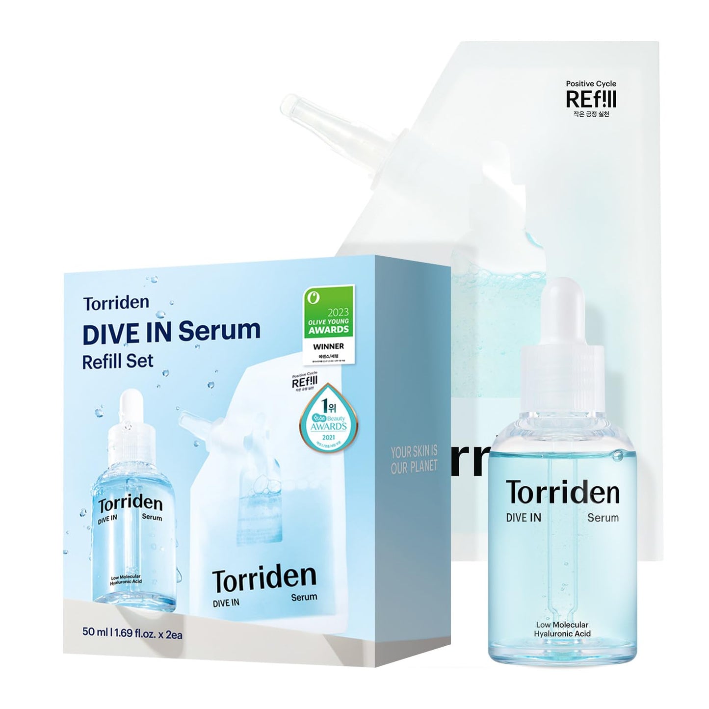 Torriden DIVE IN Hyaluronic Acid Serum 50ml | Deep Hydration to Get Glow Skin | Hyaluronic Acid, Panthenol, Allantoin | Korean Facial Serum