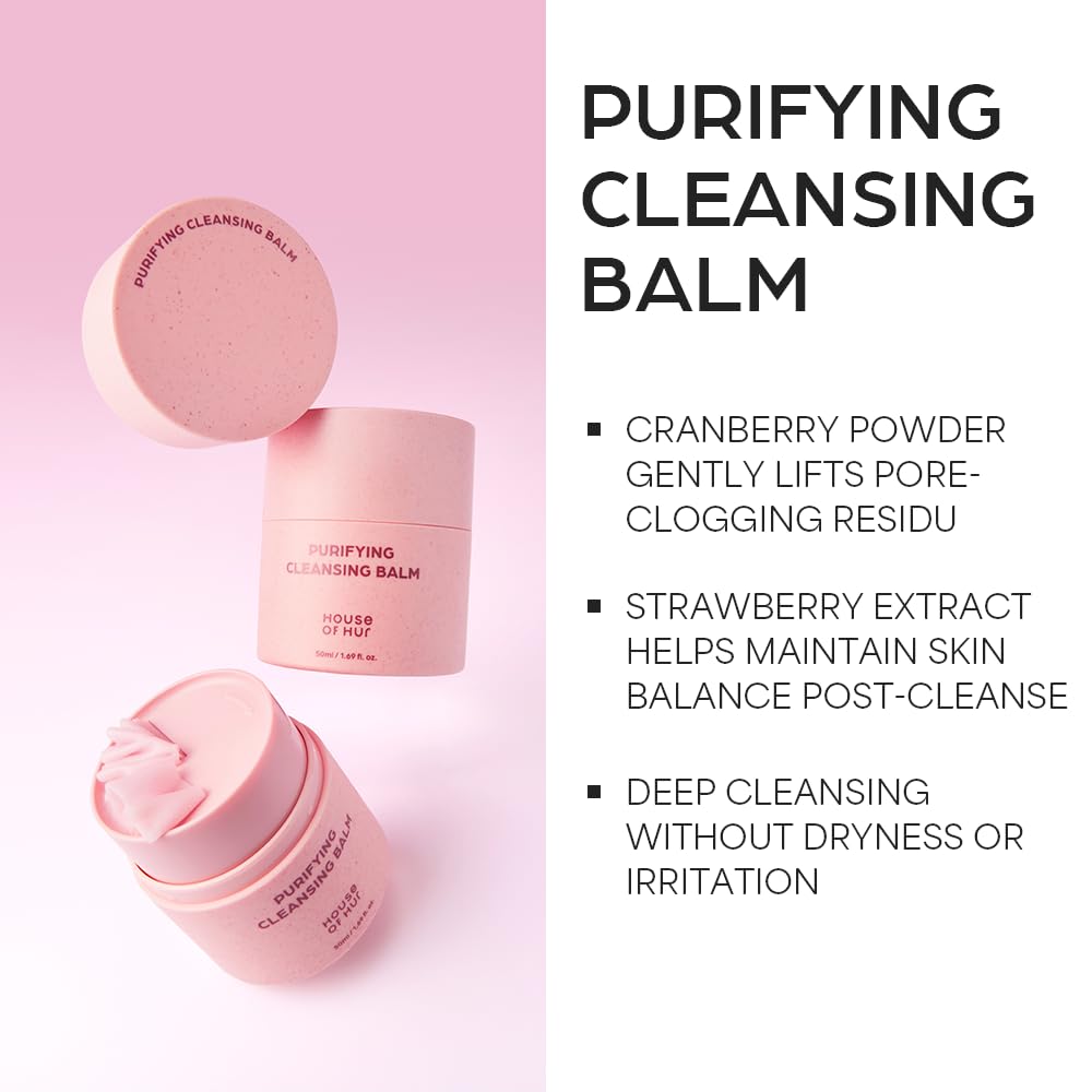 House of Hur Cleansing Balm | Hydrating & Calming Korean Skincare | 1.69fl.oz