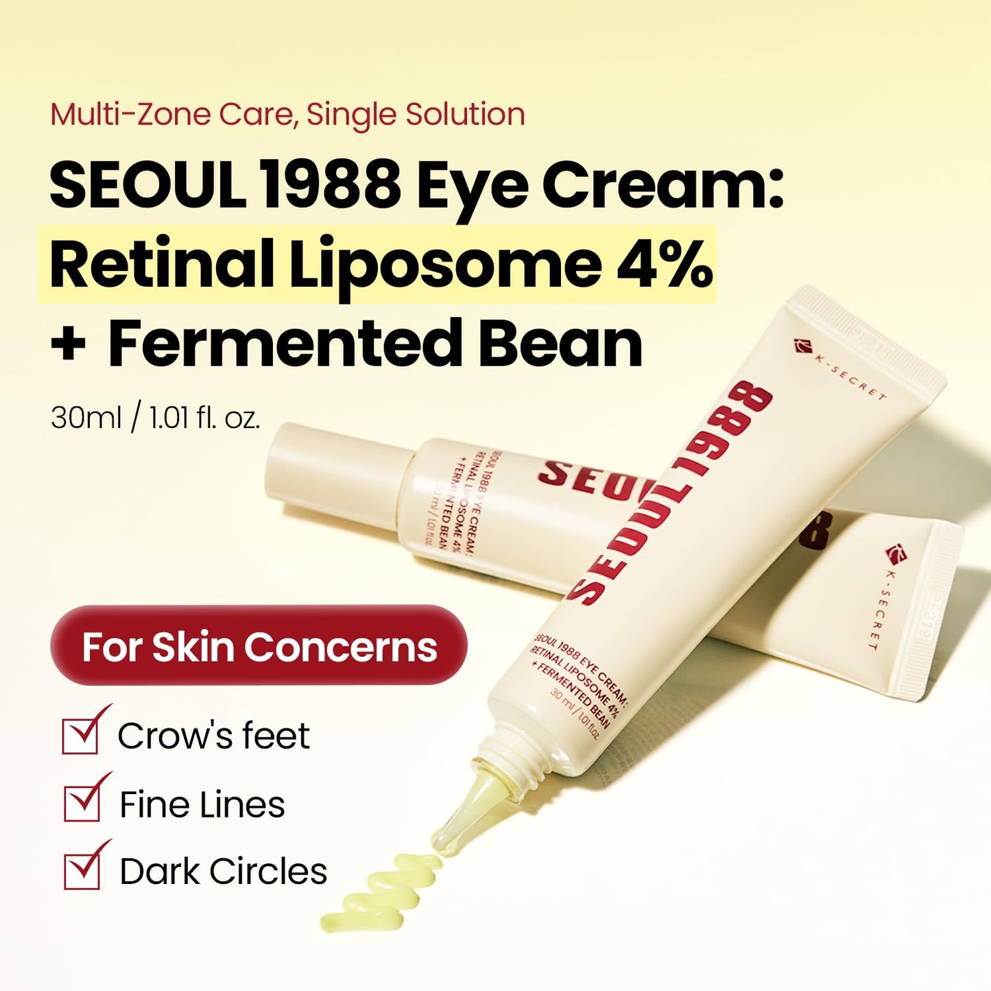Seoul 1988 Retinal Liposome 4% + Fermented Bean Eye Cream 30 ml